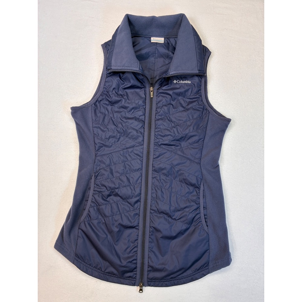 Columbia Modern Puffer Vest Gorpcore Granola Hybrid Quilted - Medium Blue